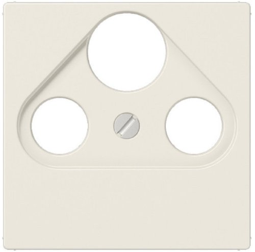 Лицевая панель Jung EcoProfi для 3-м. розетки TV+R+SAT слоновая кость картинка